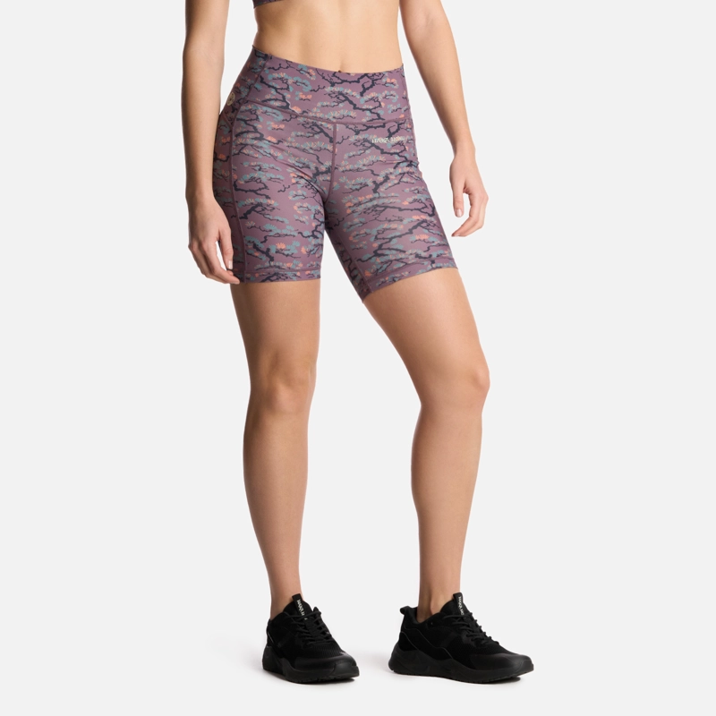 CALZA MUJER COIHUE BIKER PRINT MORADO CLARO HAKA HONU - 2