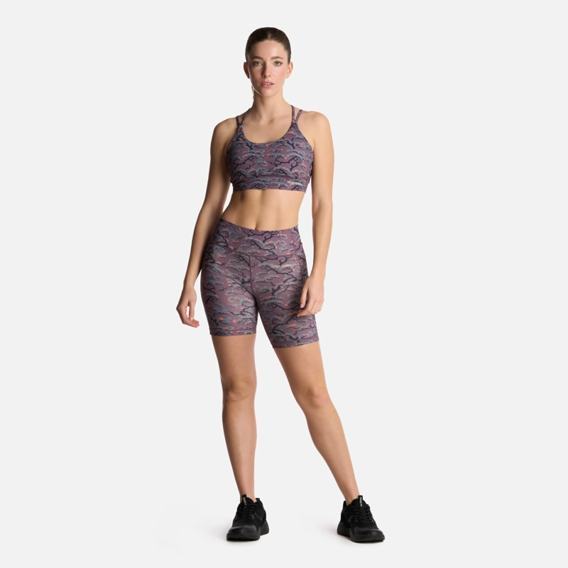 CALZA MUJER COIHUE BIKER PRINT MORADO CLARO HAKA HONU - 4