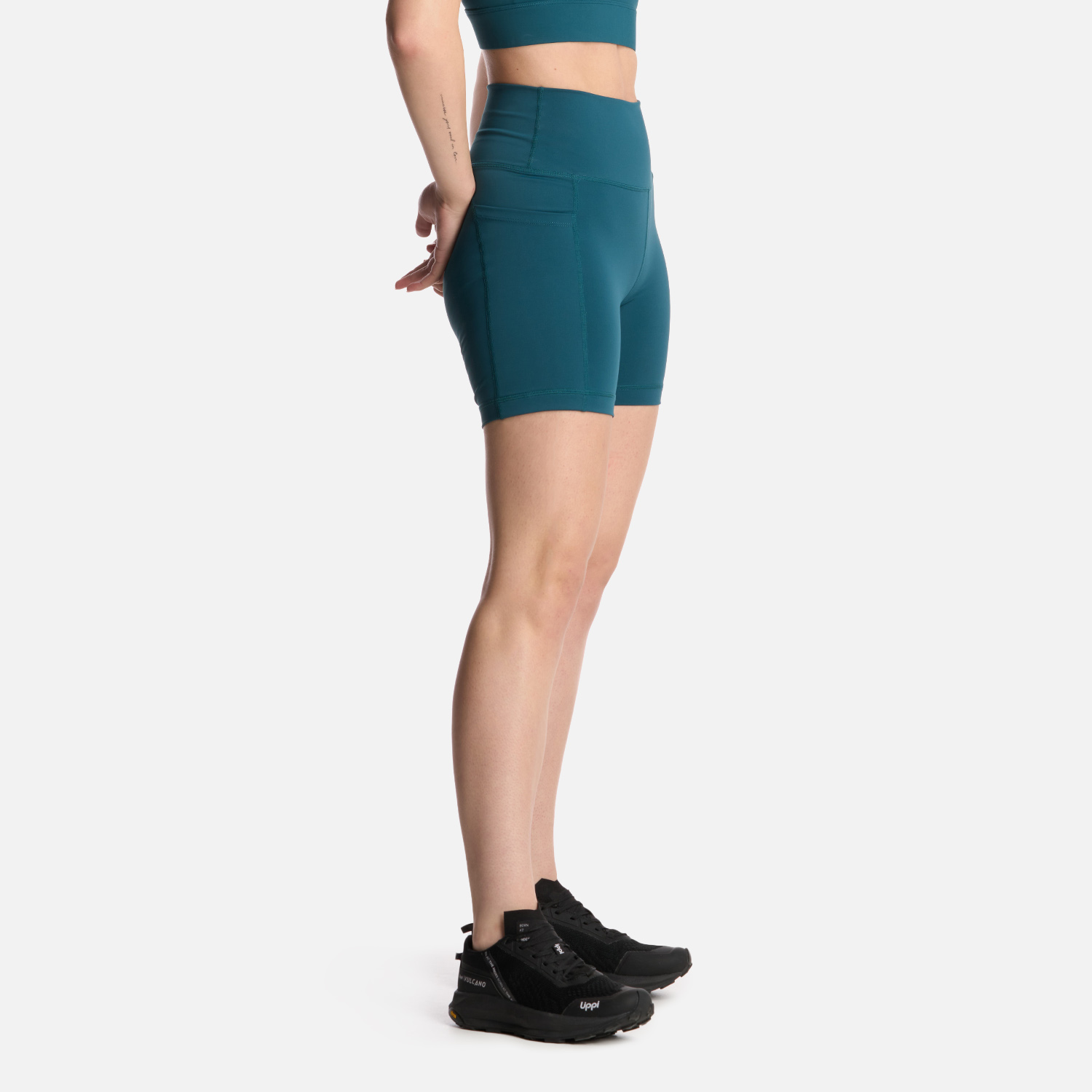 CALZA MUJER INACTION SPORT SHORT LEGGINGS PETROLEO LIPPI V25 - 2