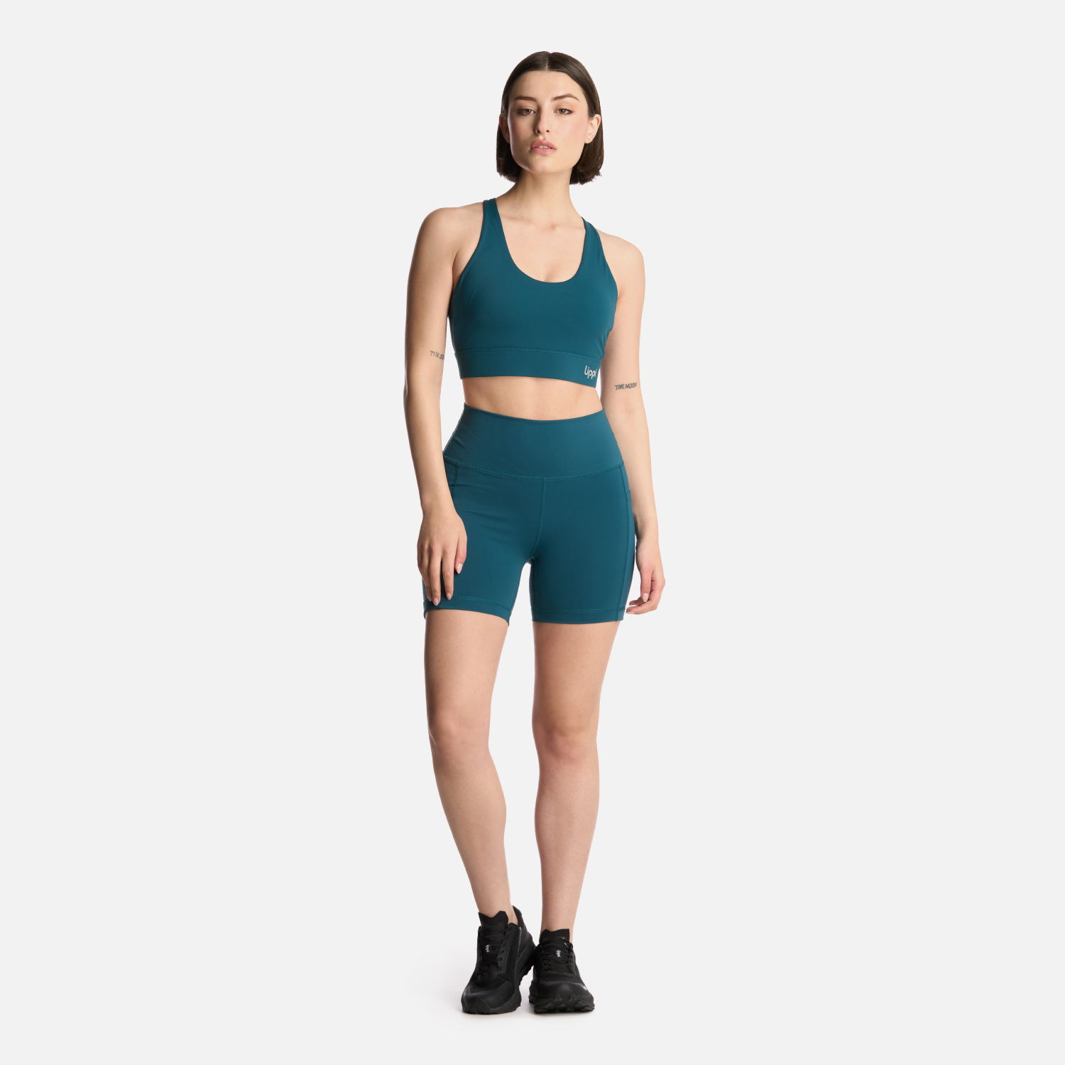 CALZA MUJER INACTION SPORT SHORT LEGGINGS PETROLEO LIPPI V25 - 5