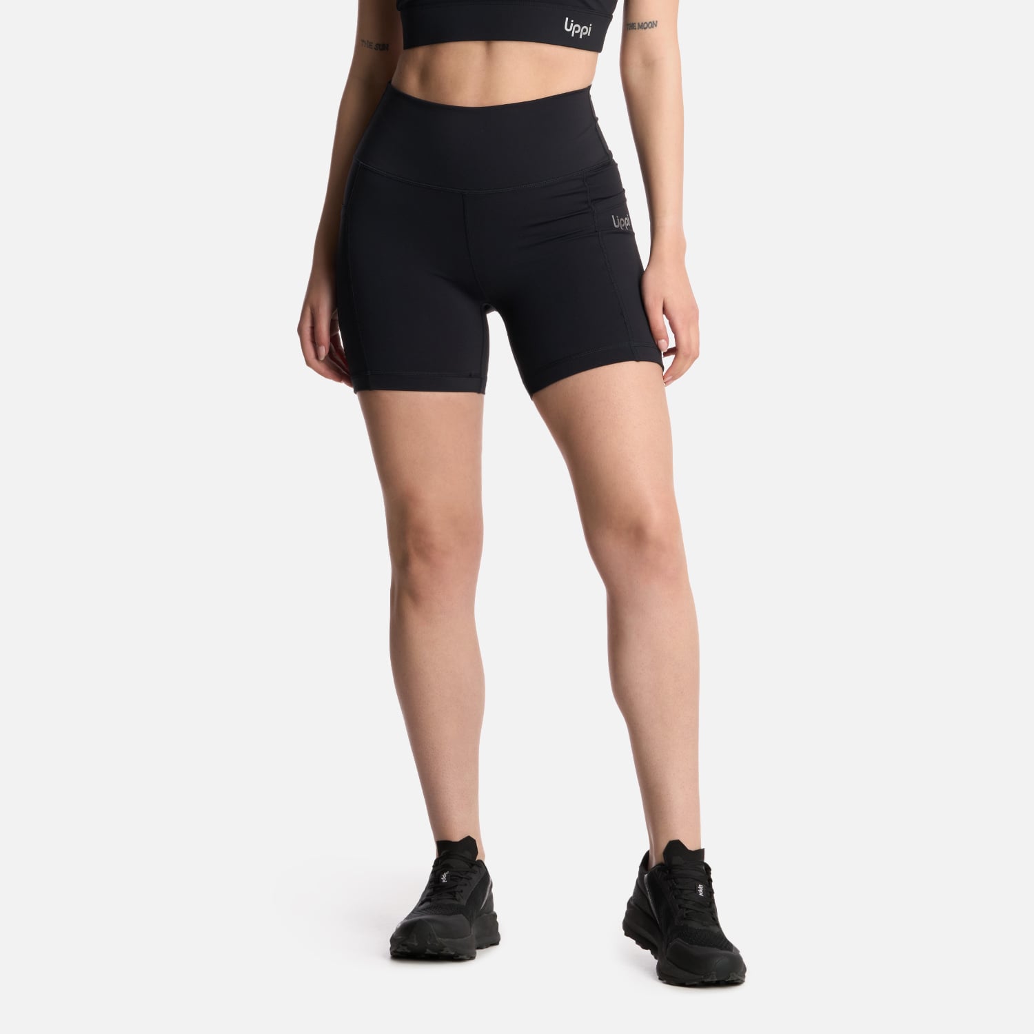 CALZA MUJER IN-ACTION SPORT SHORT LEGGINGS NEGRO LIPPI V25 - 1