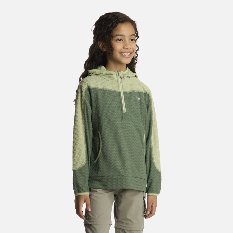 POLERON NIÑA SALTAMONTES NANO-F 1/4 ZIP HOODY JADE LIPPI - 2