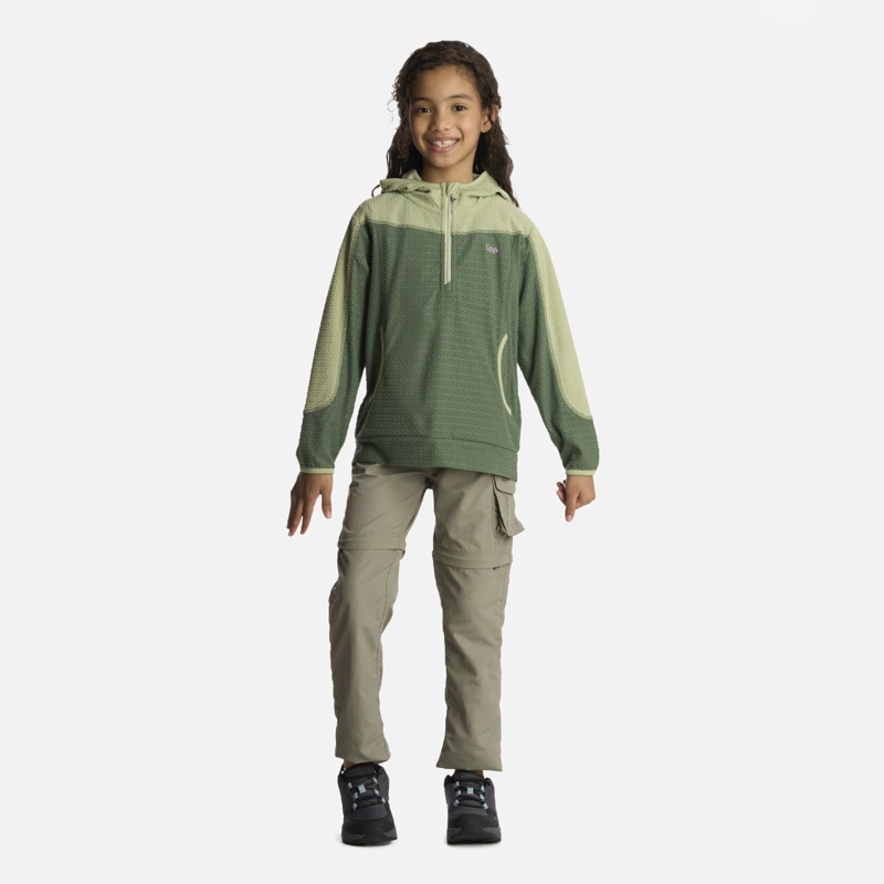 POLERON NIÑA SALTAMONTES NANO-F 1/4 ZIP HOODY JADE LIPPI - 6