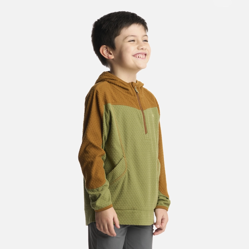 POLERON NIÑO SALTAMONTES NANO-F 1/4 ZIP HOODY MOSTAZA LIPPI - 2