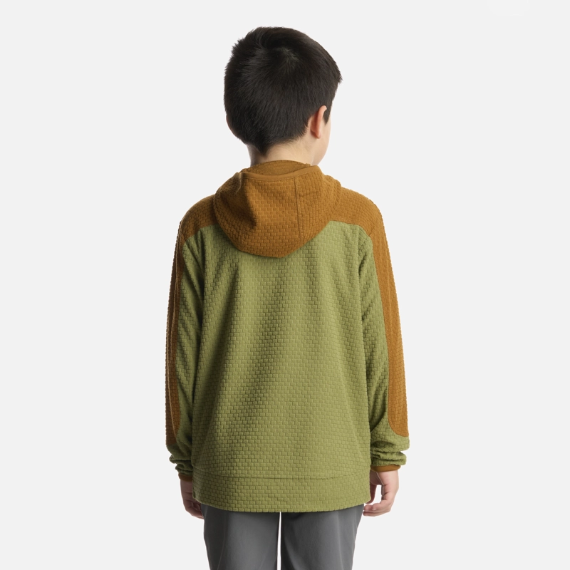 POLERON NIÑO SALTAMONTES NANO-F 1/4 ZIP HOODY MOSTAZA LIPPI - 3