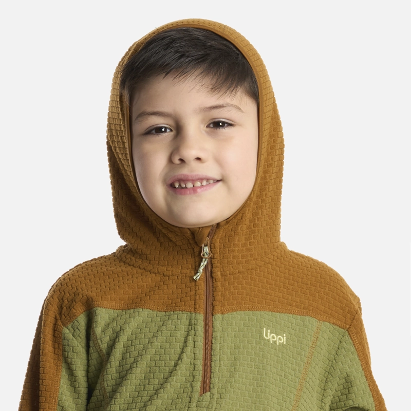 POLERON NIÑO SALTAMONTES NANO-F 1/4 ZIP HOODY MOSTAZA LIPPI - 4