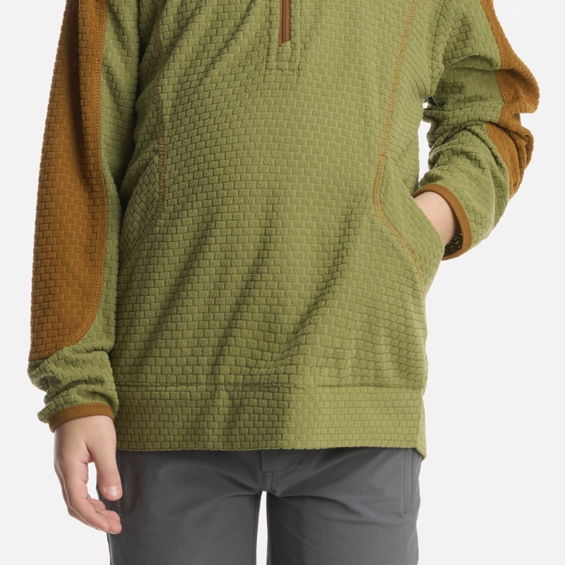 POLERON NIÑO SALTAMONTES NANO-F 1/4 ZIP HOODY MOSTAZA LIPPI - 5