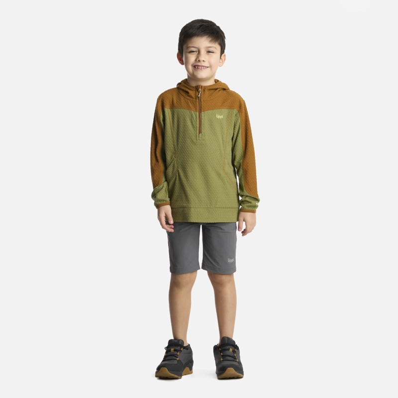 POLERON NIÑO SALTAMONTES NANO-F 1/4 ZIP HOODY MOSTAZA LIPPI - 6