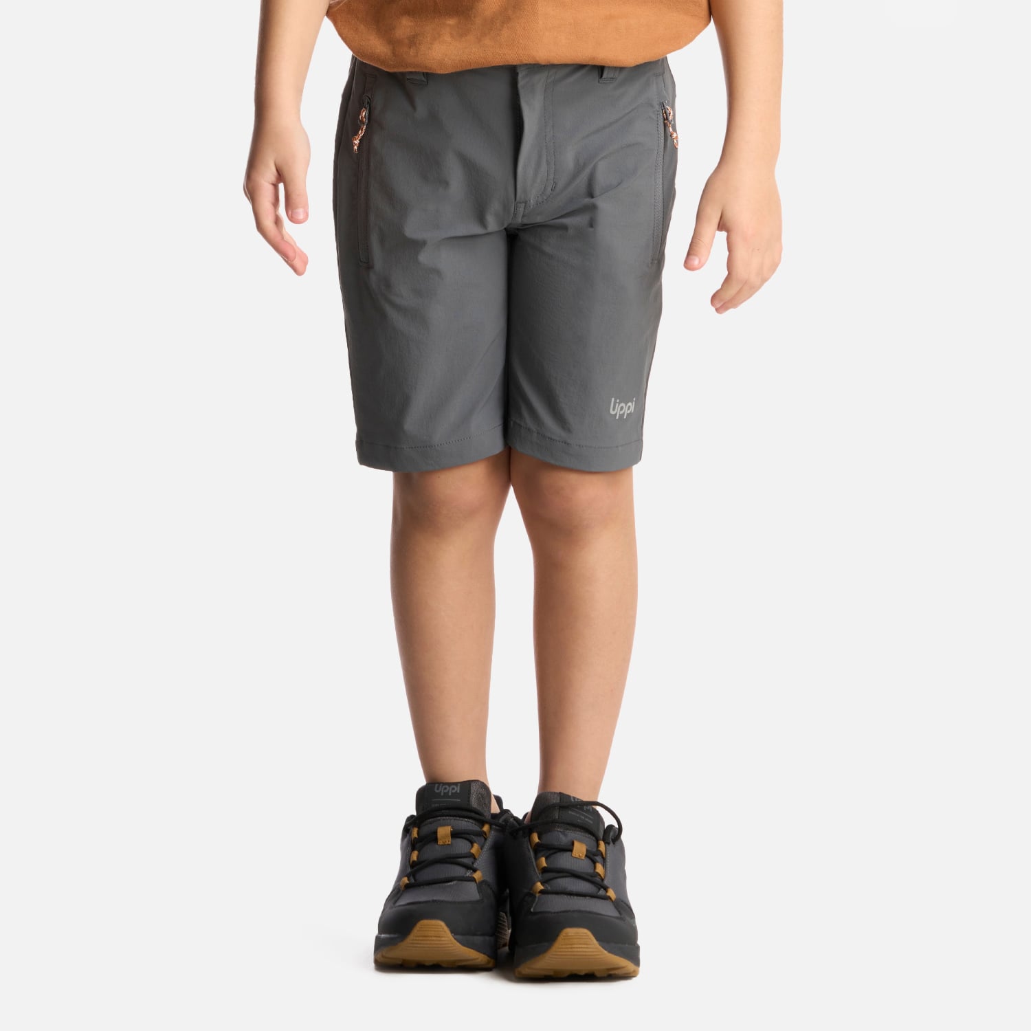 SHORT NIÑO LIPPI GRIS LENNOX Q-DRY  MEDIO - 1