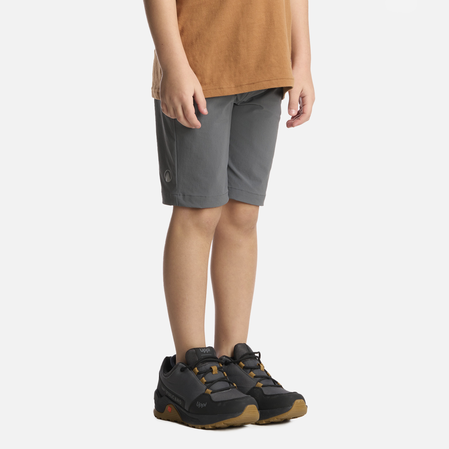 SHORT NIÑO LIPPI GRIS LENNOX Q-DRY MEDIO - 2