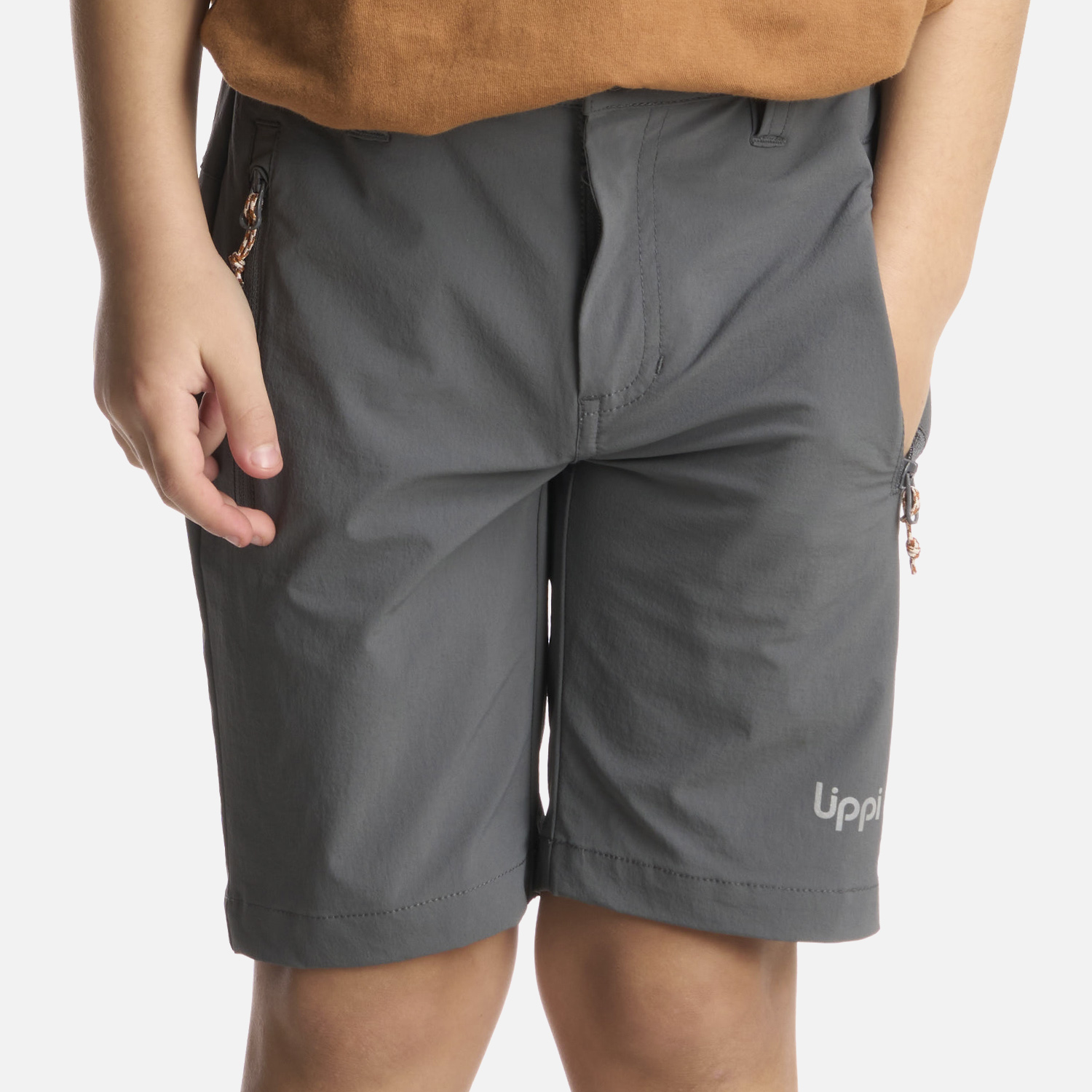 SHORT NIÑO LIPPI GRIS LENNOX Q-DRY  MEDIO - 4