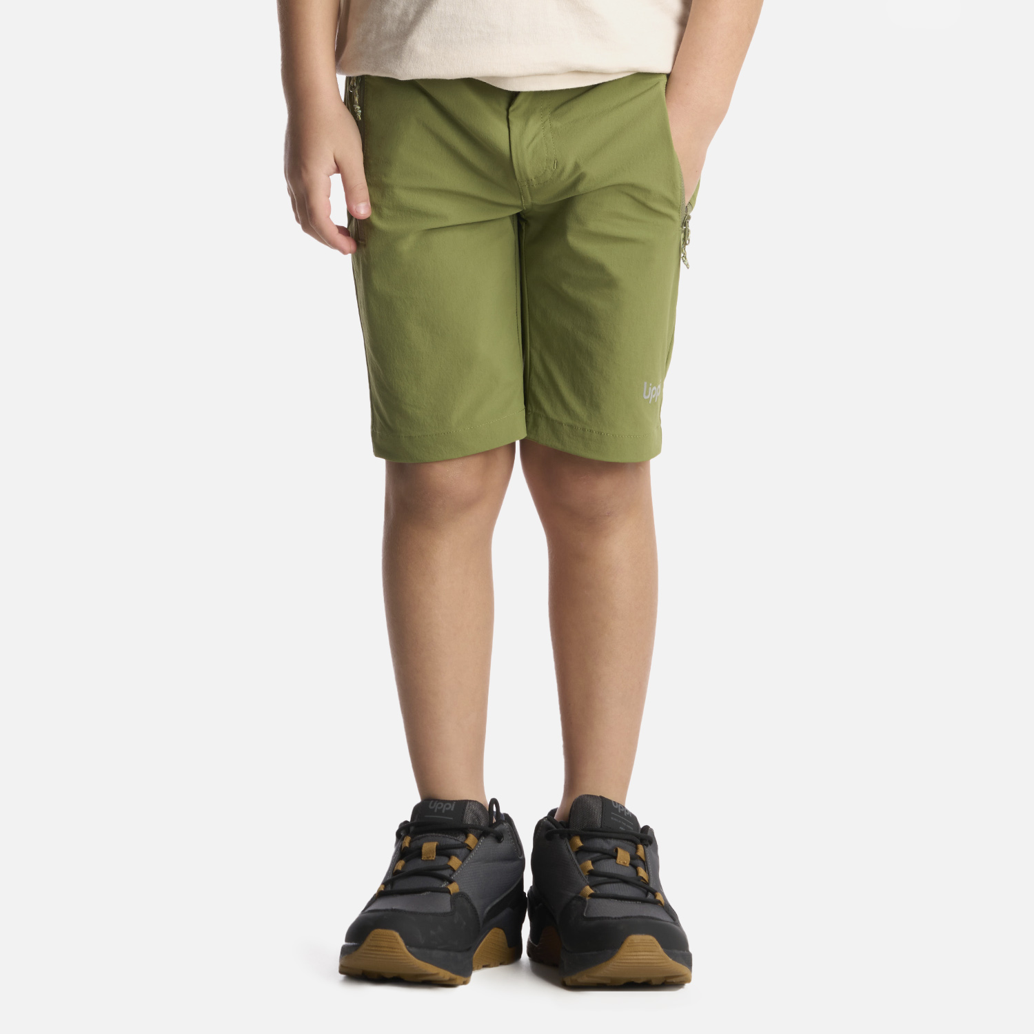 SHORT NIÑO LIPPI VERDE LENNOX Q-DRY  - 1