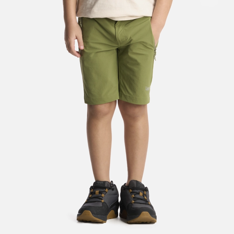 SHORT NIÑO LIPPI VERDE LENNOX Q-DRY  - 1