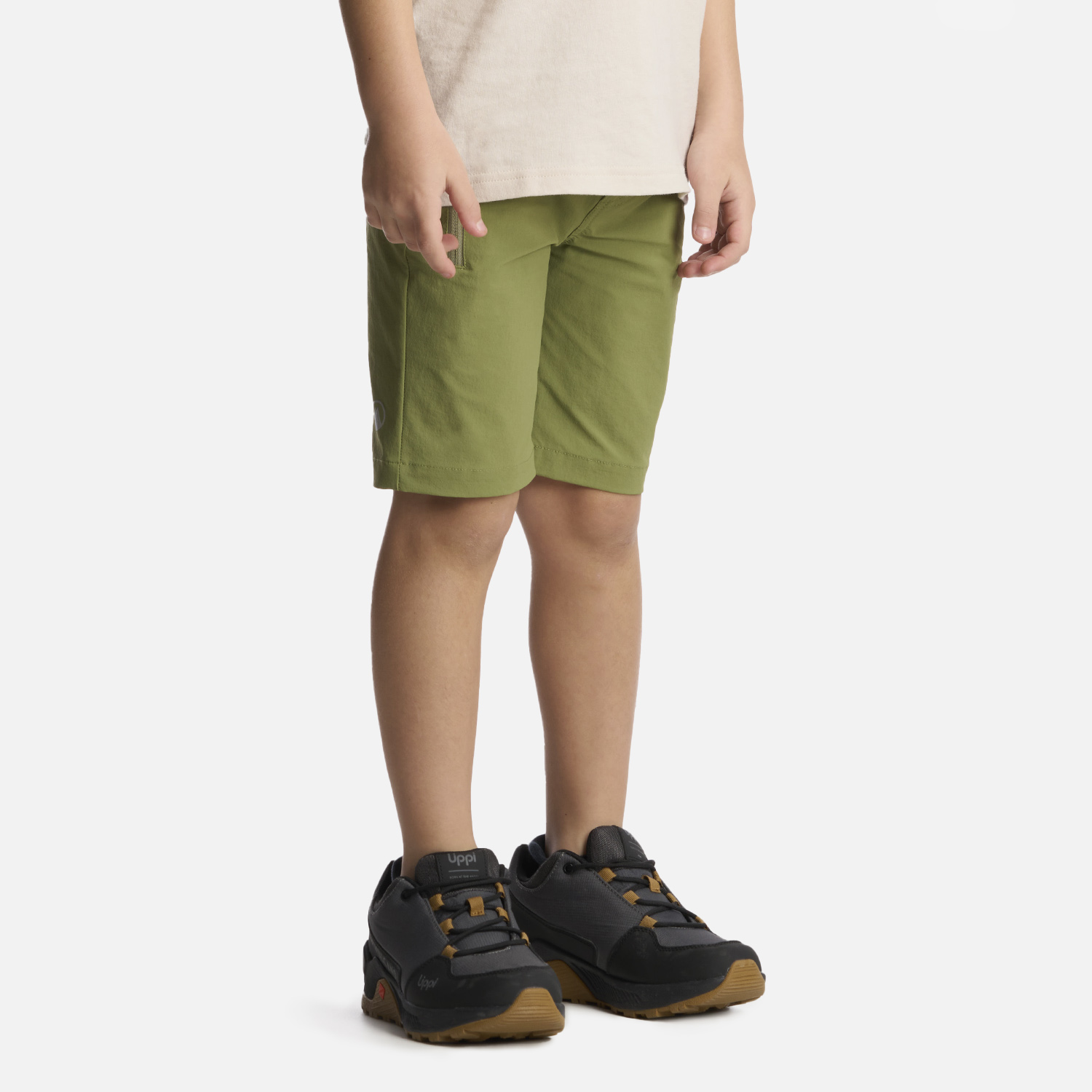 SHORT NIÑO LIPPI VERDE LENNOX Q-DRY  - 2