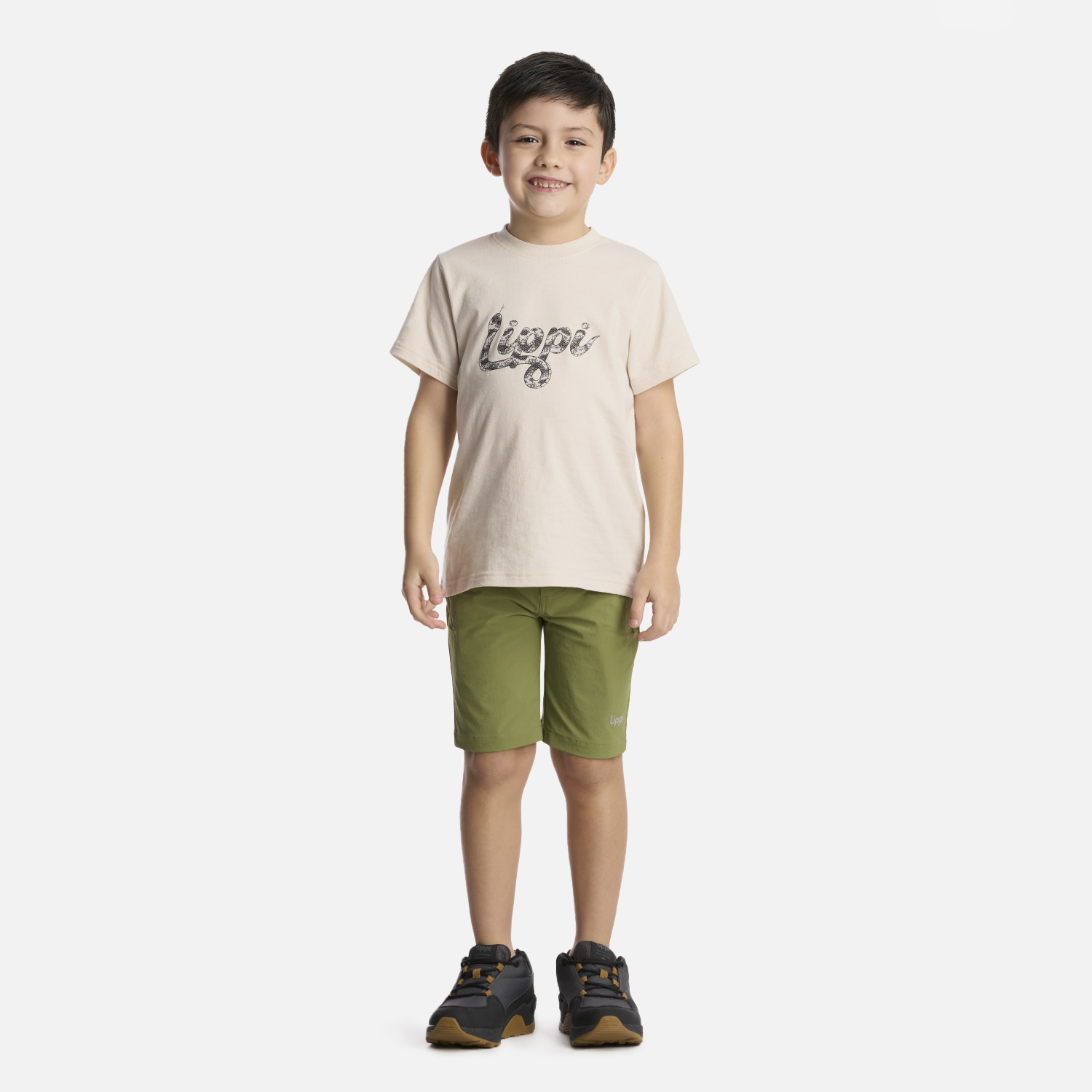 SHORT NIÑO LIPPI VERDE LENNOX Q-DRY  - 5