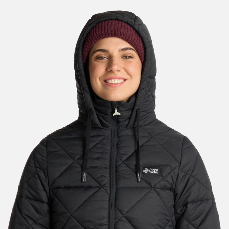 CHAQUETA MUJER HAKA HONU NEGRO PALA - 4