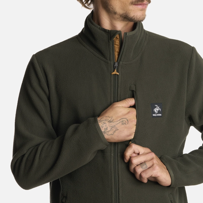 POLERÓN HOMBRE HAKA HONU VERDE MILITAR TOKERAU PRO - 4