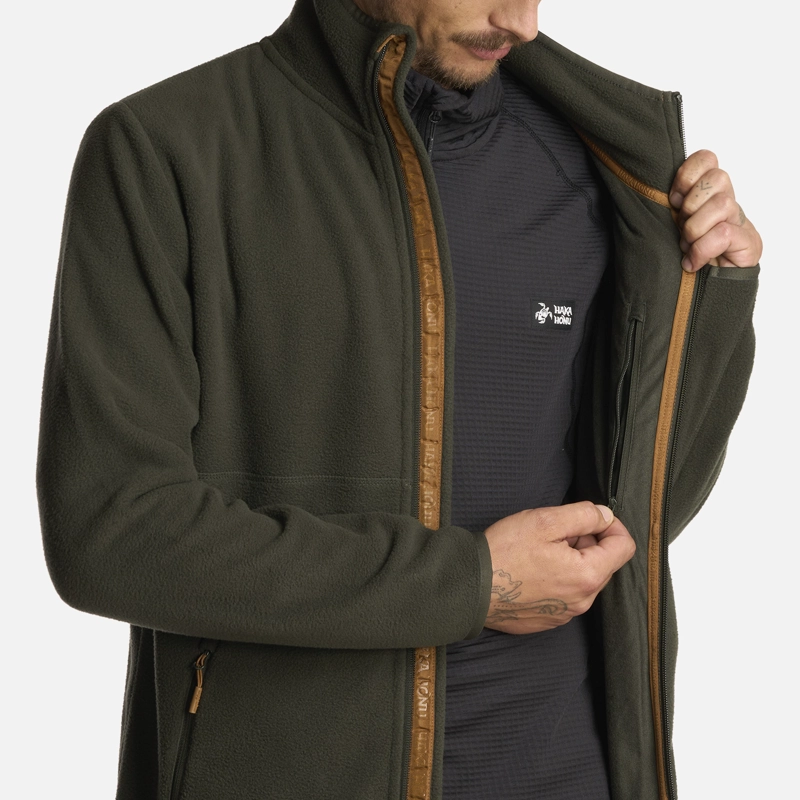 POLERÓN HOMBRE HAKA HONU VERDE MILITAR TOKERAU PRO - 6