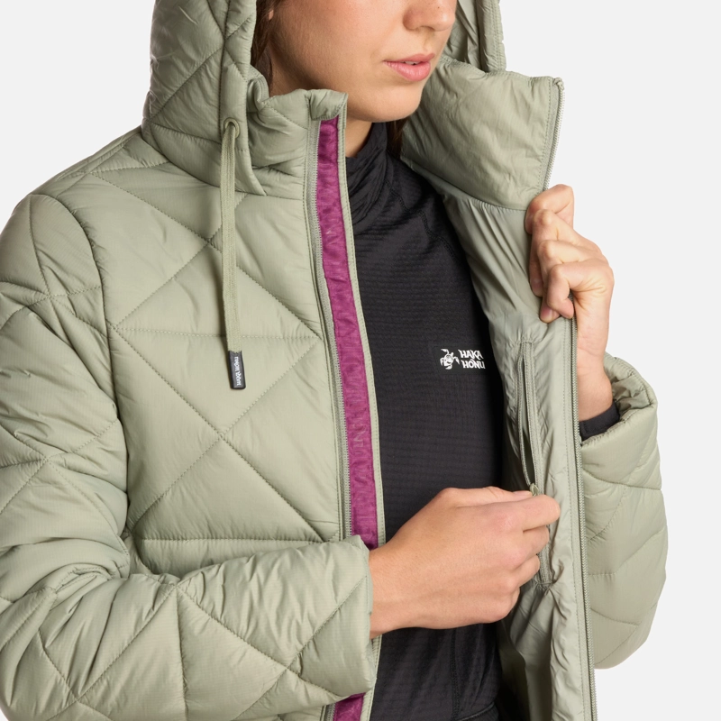 CHAQUETA MUJER HAKA HONU NEGRA PALA LAUREL - 7