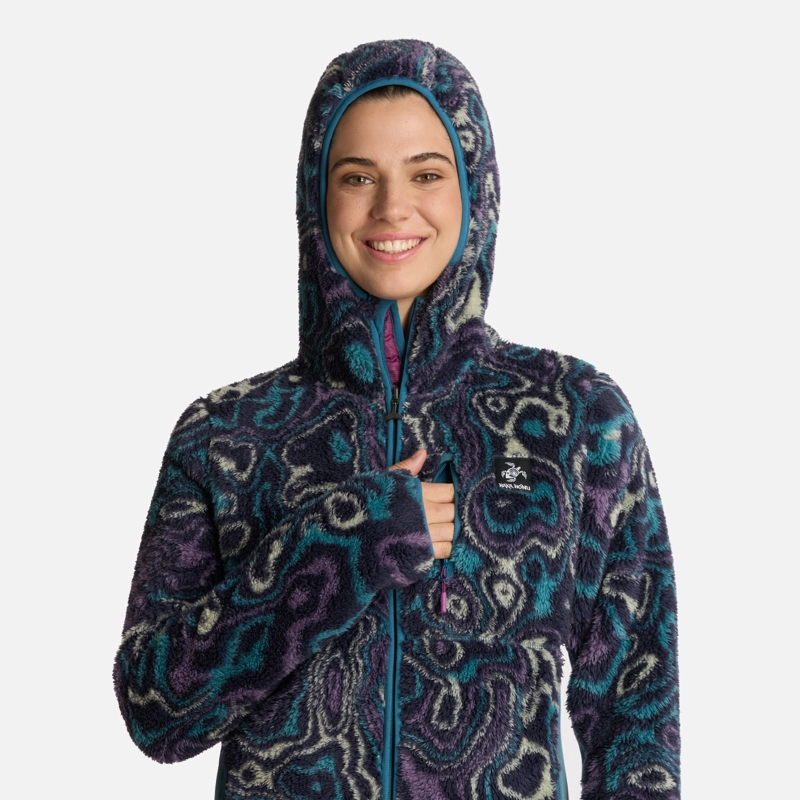 POLERÓN MUJER HAKA HONU PETRÓLEO CALUR-OSO PRINT - 4