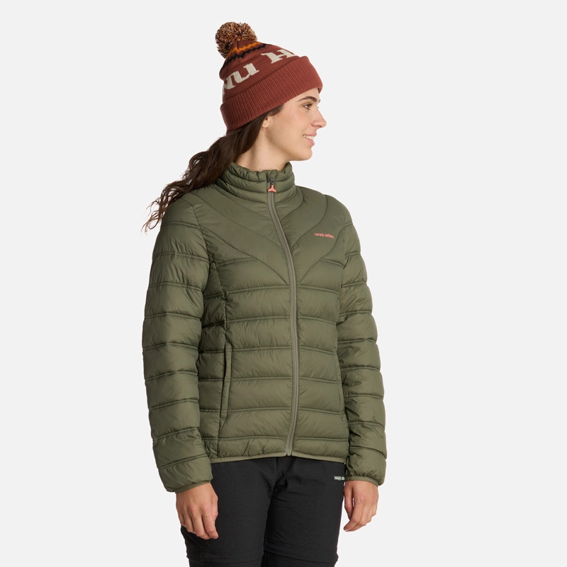 CHAQUETA MUJER HAKA HONU VERDE OLIVA ULTRALIVIANA - 2