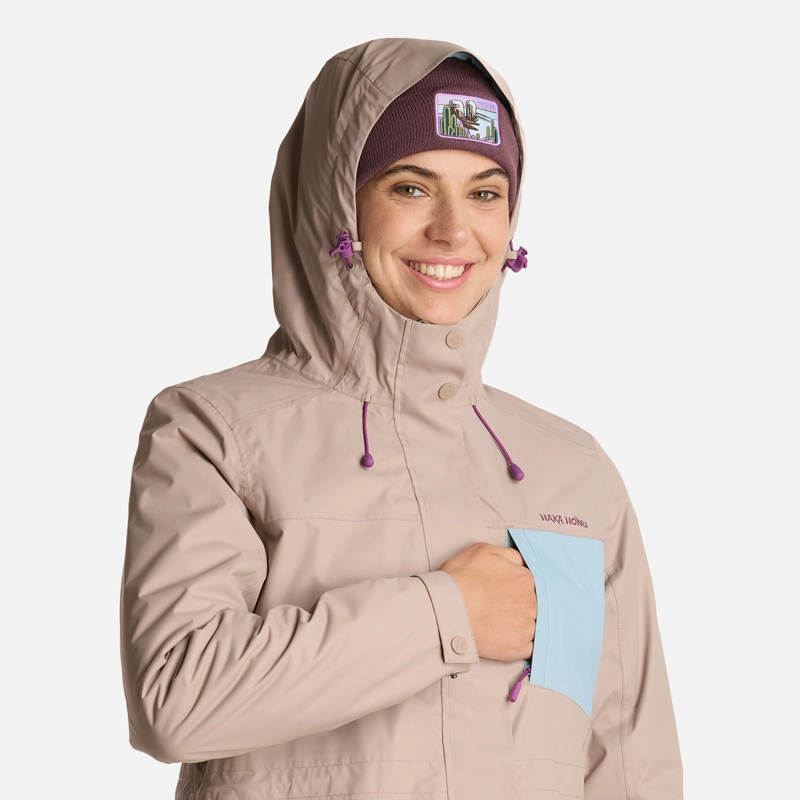 CHAQUETA MUJER HAKA HONU TAUPE TERRANOVA - 4