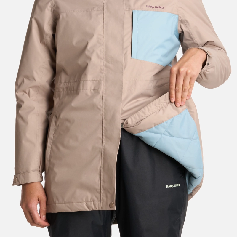 CHAQUETA MUJER HAKA HONU TAUPE TERRANOVA - 6