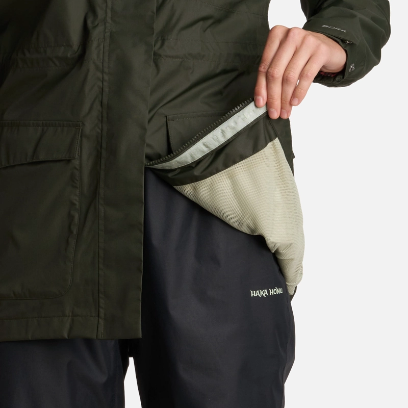 CHAQUETA MUJER HAKA HONU VERDE MILITAR KAUAI - 6
