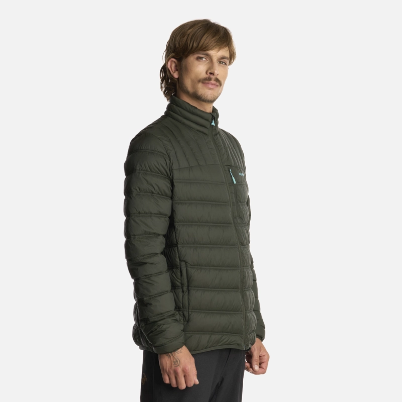 CHAQUETA HOMBRE HAKA HONU VERDE MILITAR ULTRALIVIANA - 2