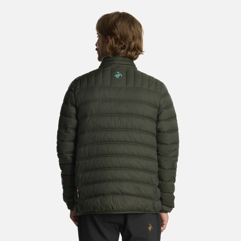 CHAQUETA HOMBRE HAKA HONU VERDE MILITAR ULTRALIVIANA - 3