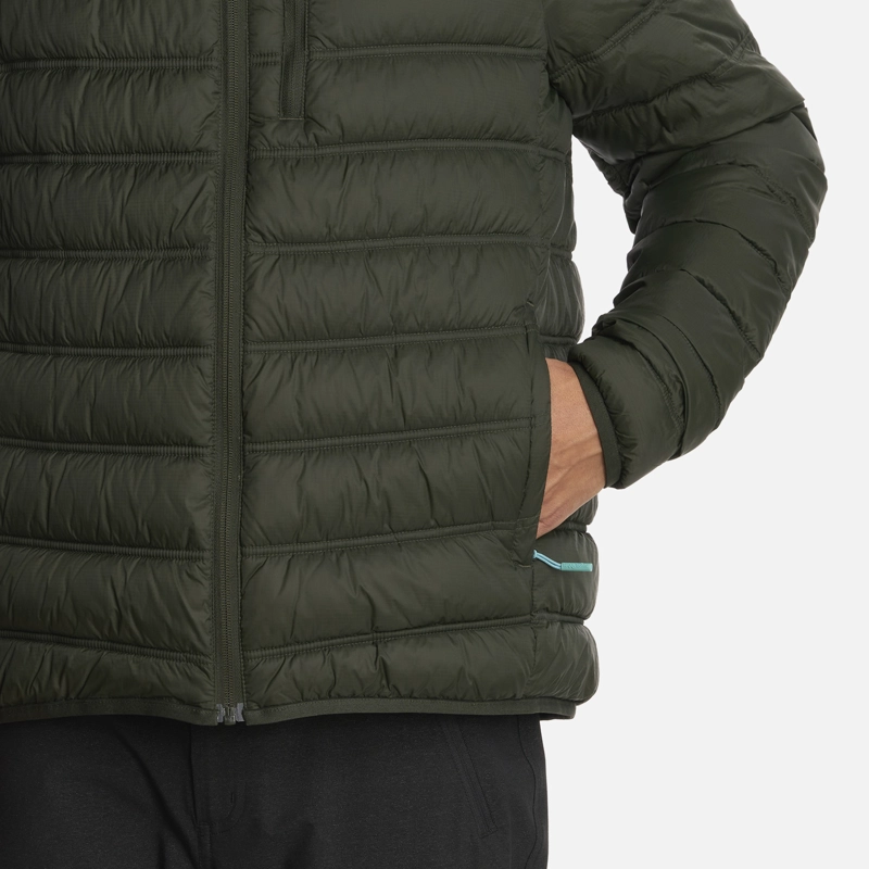 CHAQUETA HOMBRE HAKA HONU VERDE MILITAR ULTRALIVIANA - 5