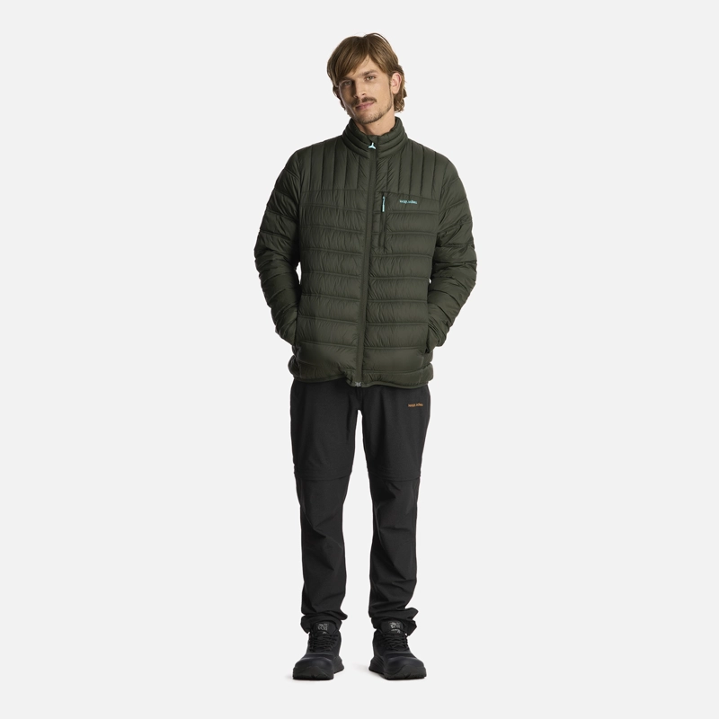 CHAQUETA HOMBRE HAKA HONU VERDE MILITAR ULTRALIVIANA - 6