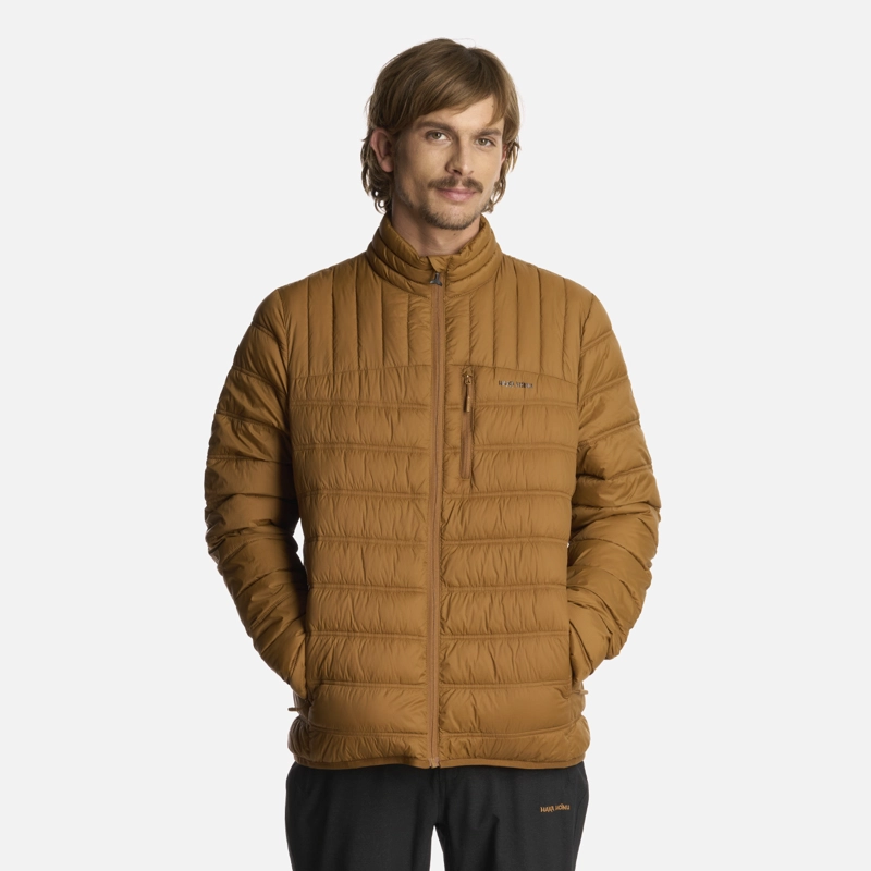 CHAQUETA HOMBRE HAKA HONU MOSTAZA ULTRALIVIANA - 1
