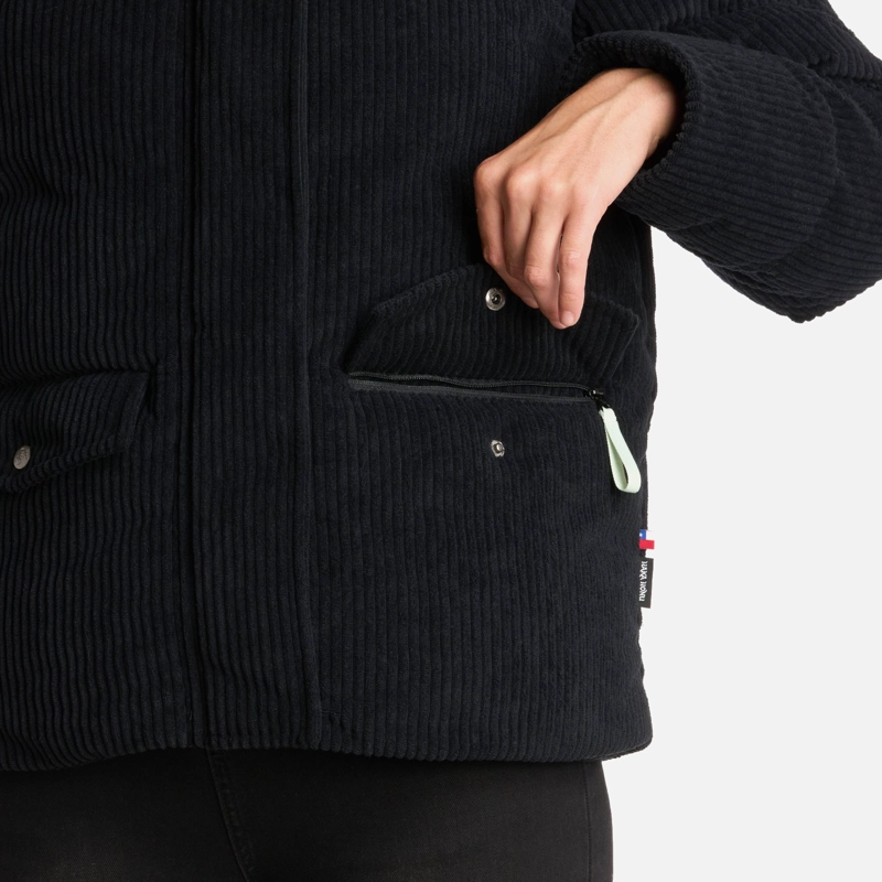 CHAQUETA MUJER HAKA HONU NEGRO ECOLE - 5