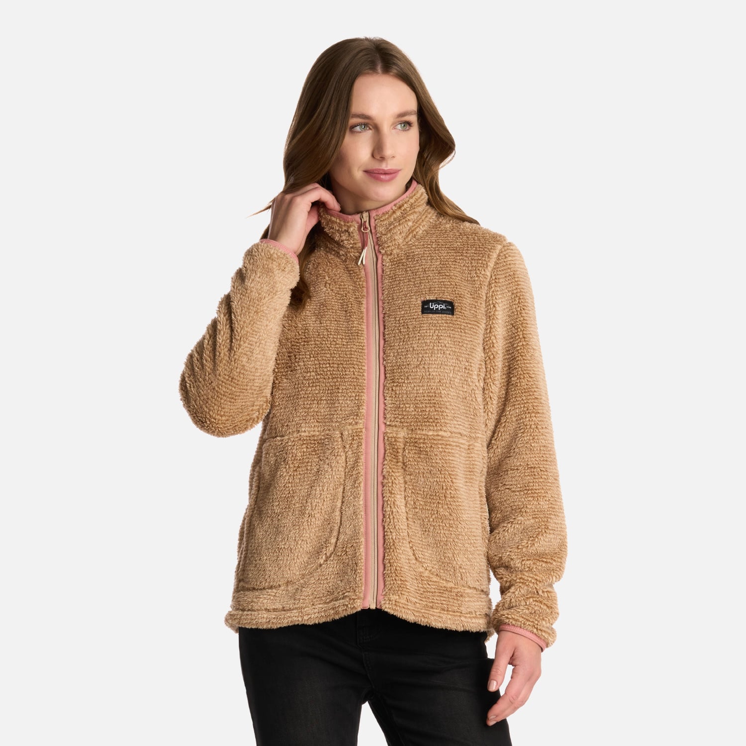 POLAR MUJER FERRET SHAGGY-PRO JACKET BEIGE LIPPI I25 - 1