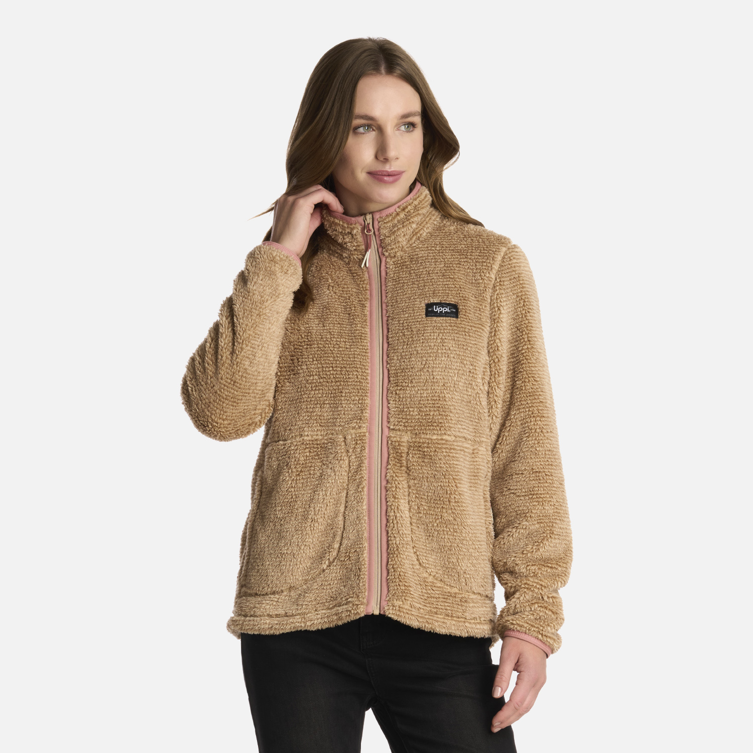 POLAR MUJER FERRET SHAGGY-PRO JACKET BEIGE LIPPI I25 - 1