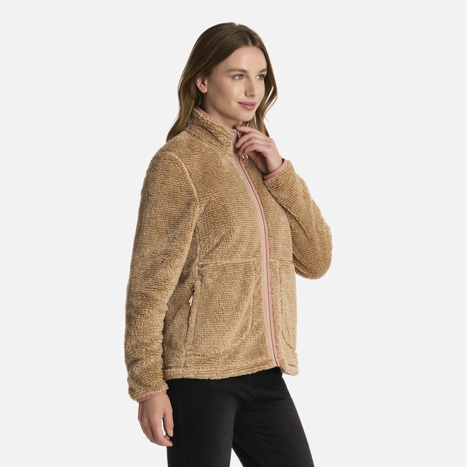 POLAR MUJER FERRET SHAGGY-PRO JACKET BEIGE LIPPI I25 - 2