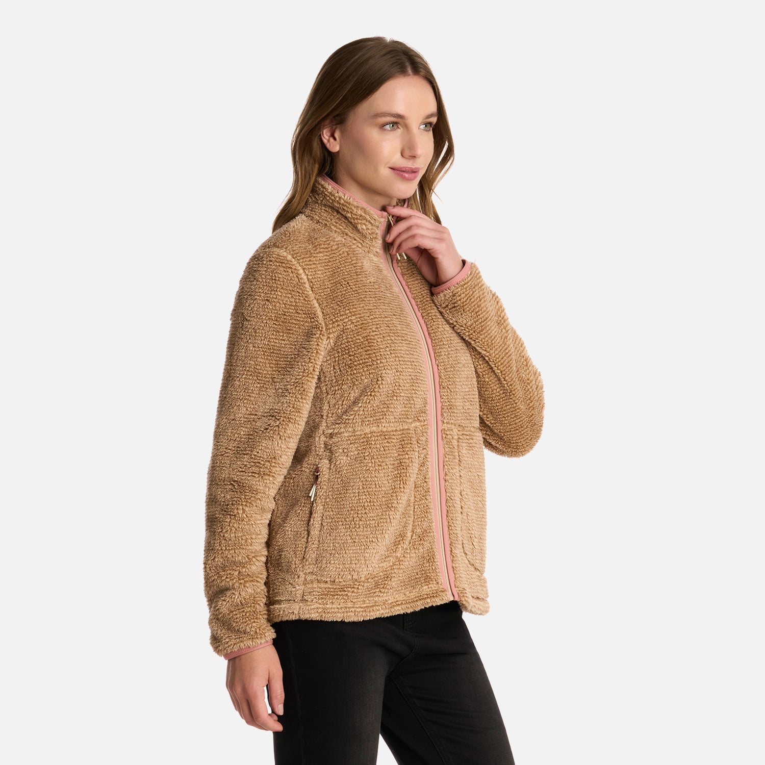 POLAR MUJER FERRET SHAGGY-PRO JACKET BEIGE LIPPI I25 - 2