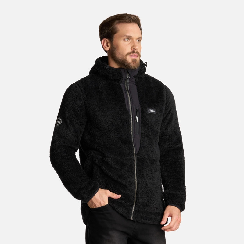 POLAR HOMBRE BEAR SHAGGY-PRO HOODY JACKET NEGRO LIPPI I25 - 2