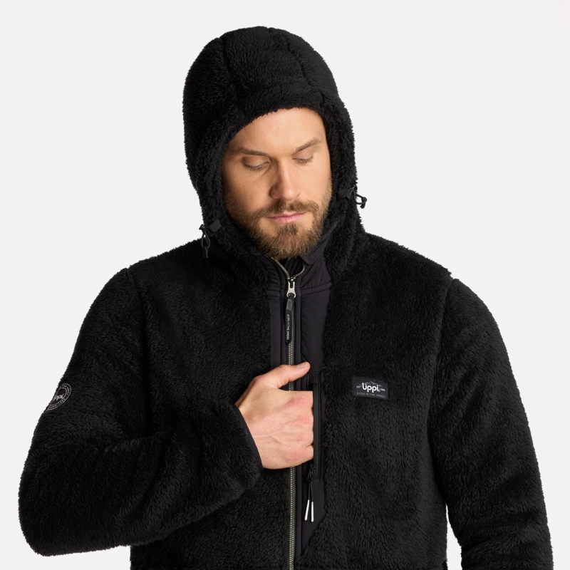 POLAR HOMBRE BEAR SHAGGY-PRO HOODY JACKET NEGRO LIPPI I25 - 4