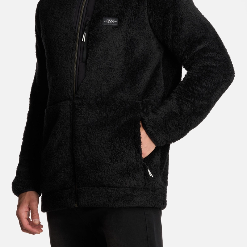 POLAR HOMBRE BEAR SHAGGY-PRO HOODY JACKET NEGRO LIPPI I25 - 5