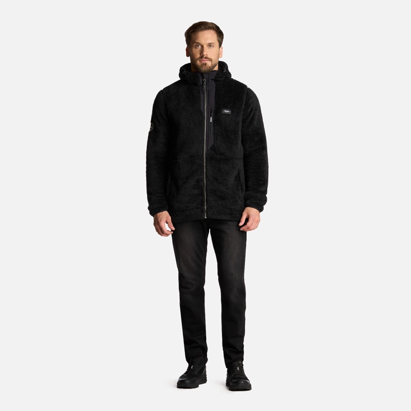 POLAR HOMBRE BEAR SHAGGY-PRO HOODY JACKET NEGRO LIPPI I25 - 6