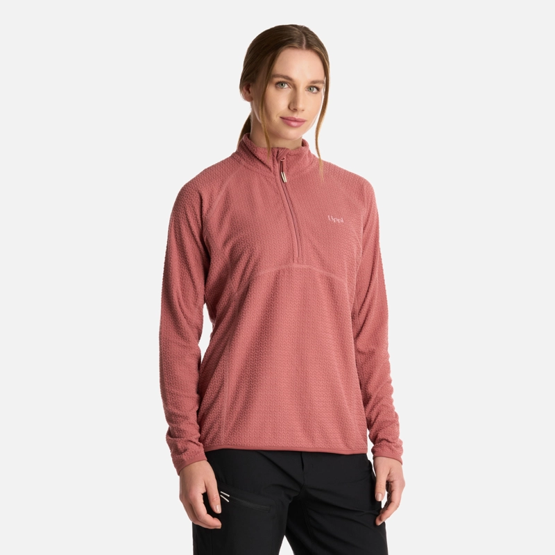 POLERON MUJER JACARANDA NANO-F 14 ZIP ROSA OSCURO LIPPI - 2