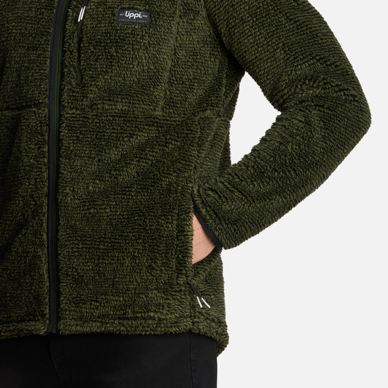 POLAR HOMBRE FERRET SHAGGY-PRO JACKET VERDE MILITAR LIPPI - 5