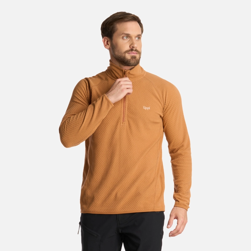 POLERON HOMBRE JACARANDA NANO-F 14 ZIP CAMEL LIPPI - 1