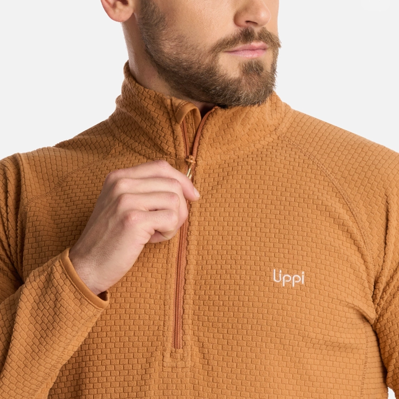 POLERON HOMBRE JACARANDA NANO-F 14 ZIP CAMEL LIPPI - 4