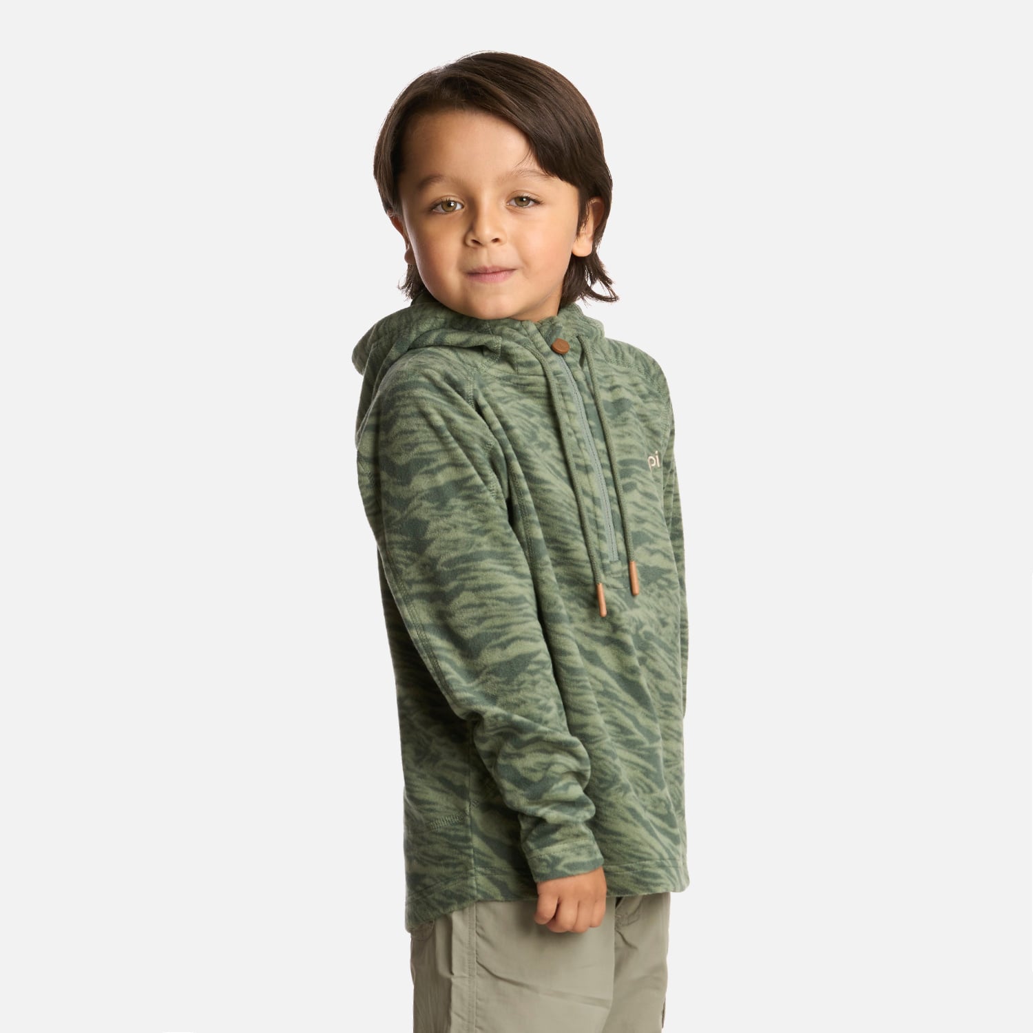 POLAR NIÑO COLD DAY THERM-PRO HOODY JADE OSCURO LIPPI I25 - 2