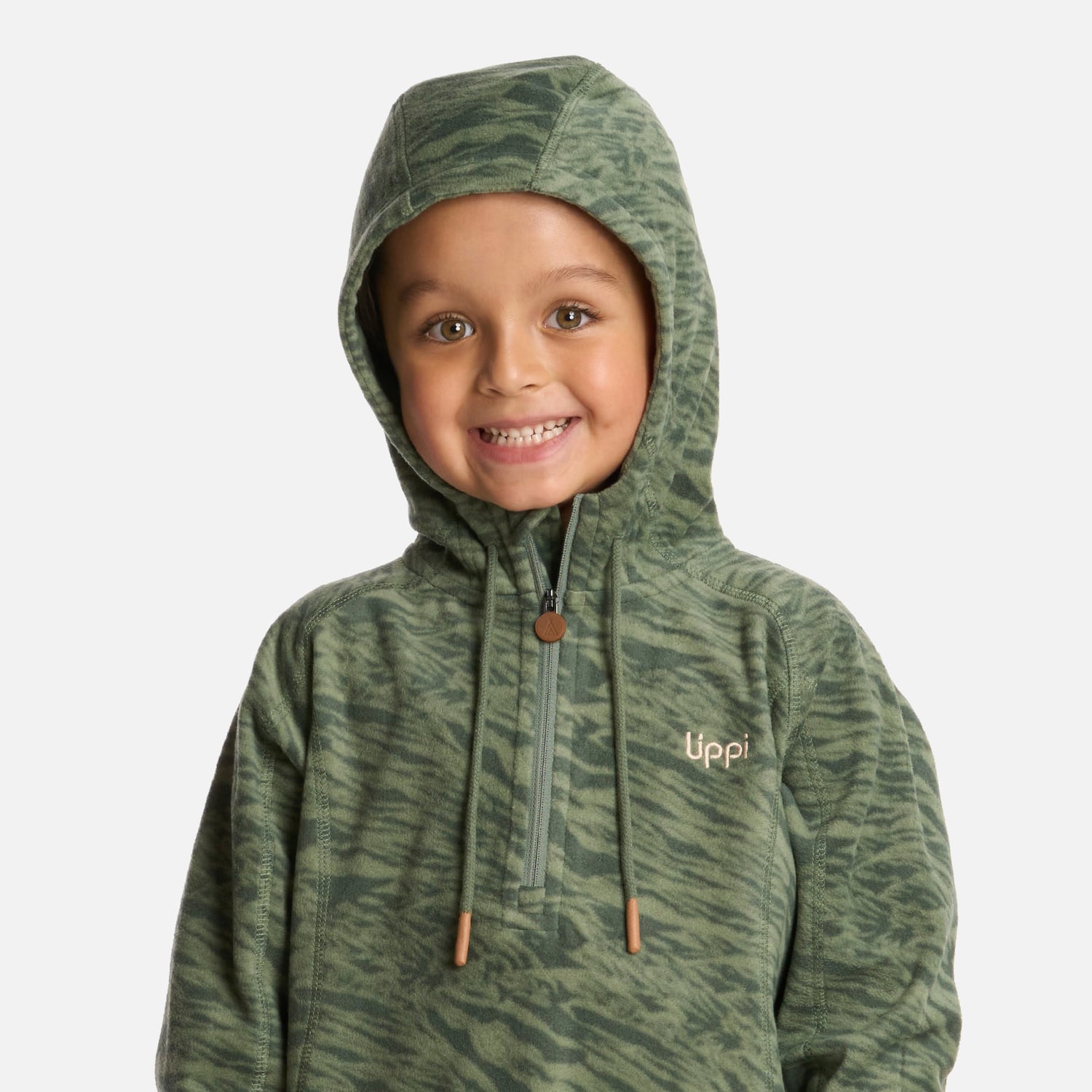 POLAR NIÑO COLD DAY THERM-PRO HOODY JADE OSCURO LIPPI I25 - 4