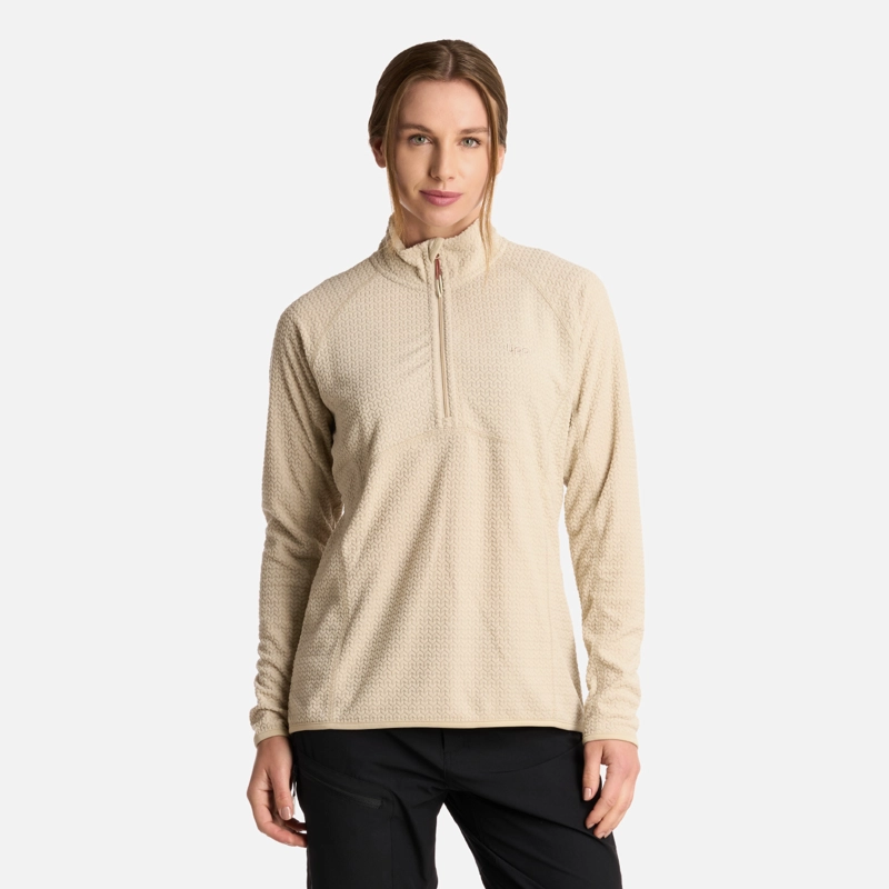 POLERON MUJER JACARANDA NANO-F 14 ZIP CRUDO LIPPI - 1