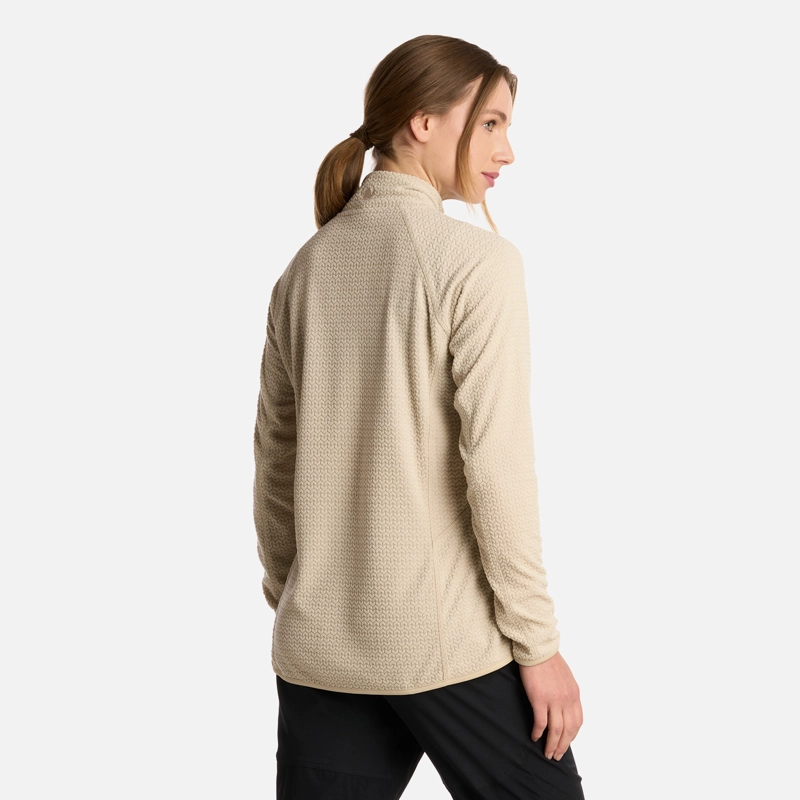 POLERON MUJER JACARANDA NANO-F 14 ZIP CRUDO LIPPI - 3